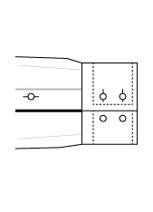 Sportmanschette doppel Zweiknopf